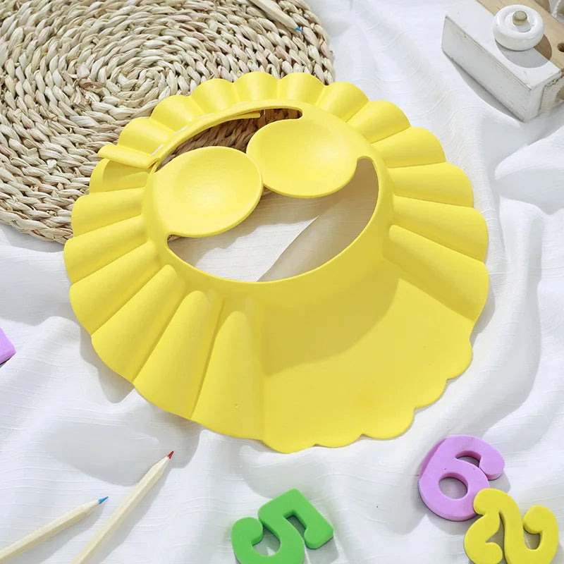 Baby Shower Cap Adjustable Bath Visor for Kids Shampoo Rinse Protection
