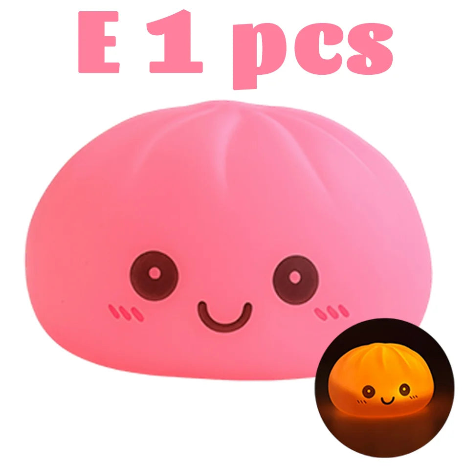 Dumpling Night Light, 8cm LED Cute Desktop Lamp