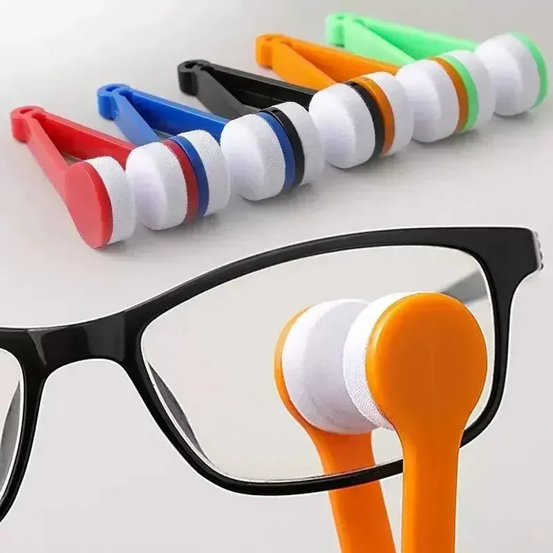 Portable Eyeglass Cleaning Brush – Microfiber Glasses Cleaning Tool