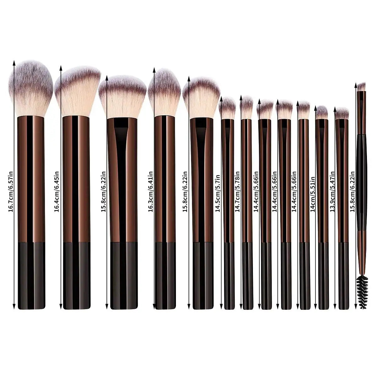 13PCS Makeup Brush Set – Foundation, Concealer, Powder & Eyeshadow Brushes
