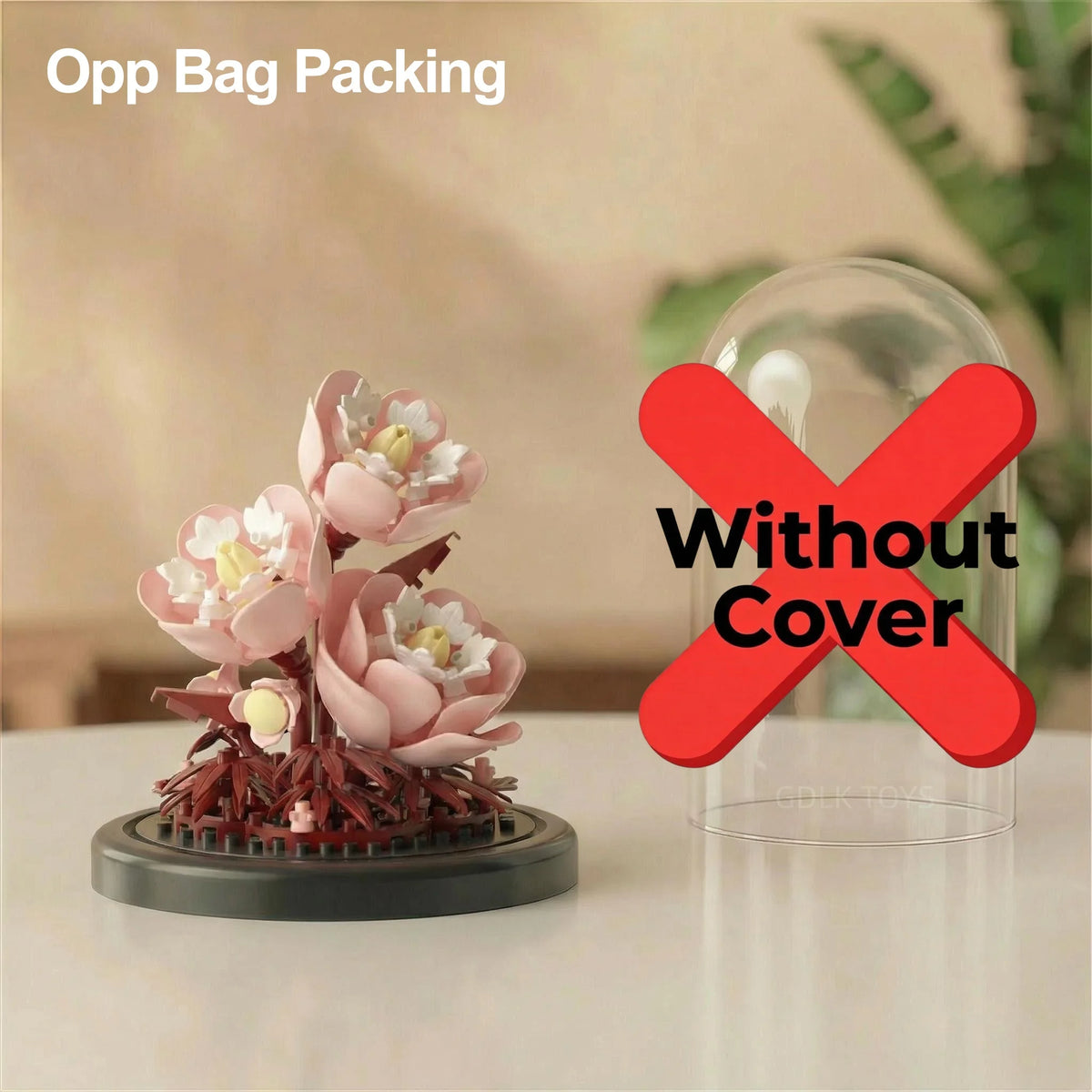 Eternal Flower Bouquet Bonsai Potted Plant Micro Building Blocks Model Home Decoration Puzzle Toys Kids Birthday Christmas Gifts