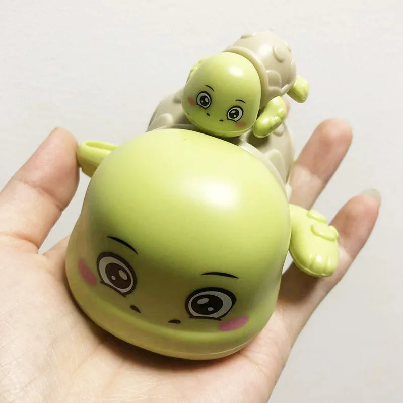 Baby Bath Toys – Wind-Up Swimming Turtle & Whale Water Toys
