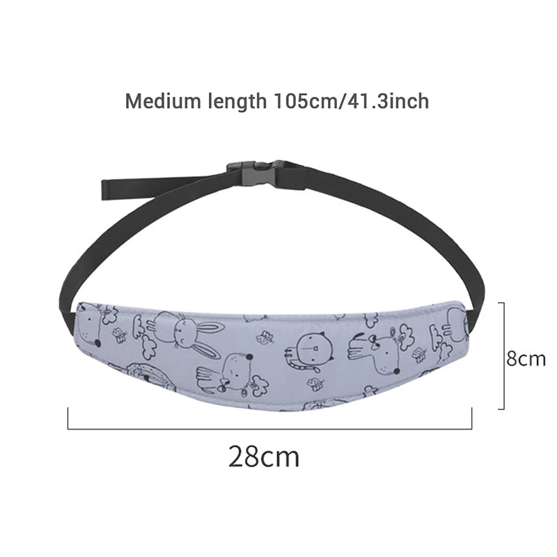 Baby Car Seat Head Support – Adjustable Stroller Belt