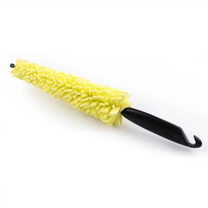 Wheel Cleaning Brush for Tires and Rims Automotive Cleaning Tool