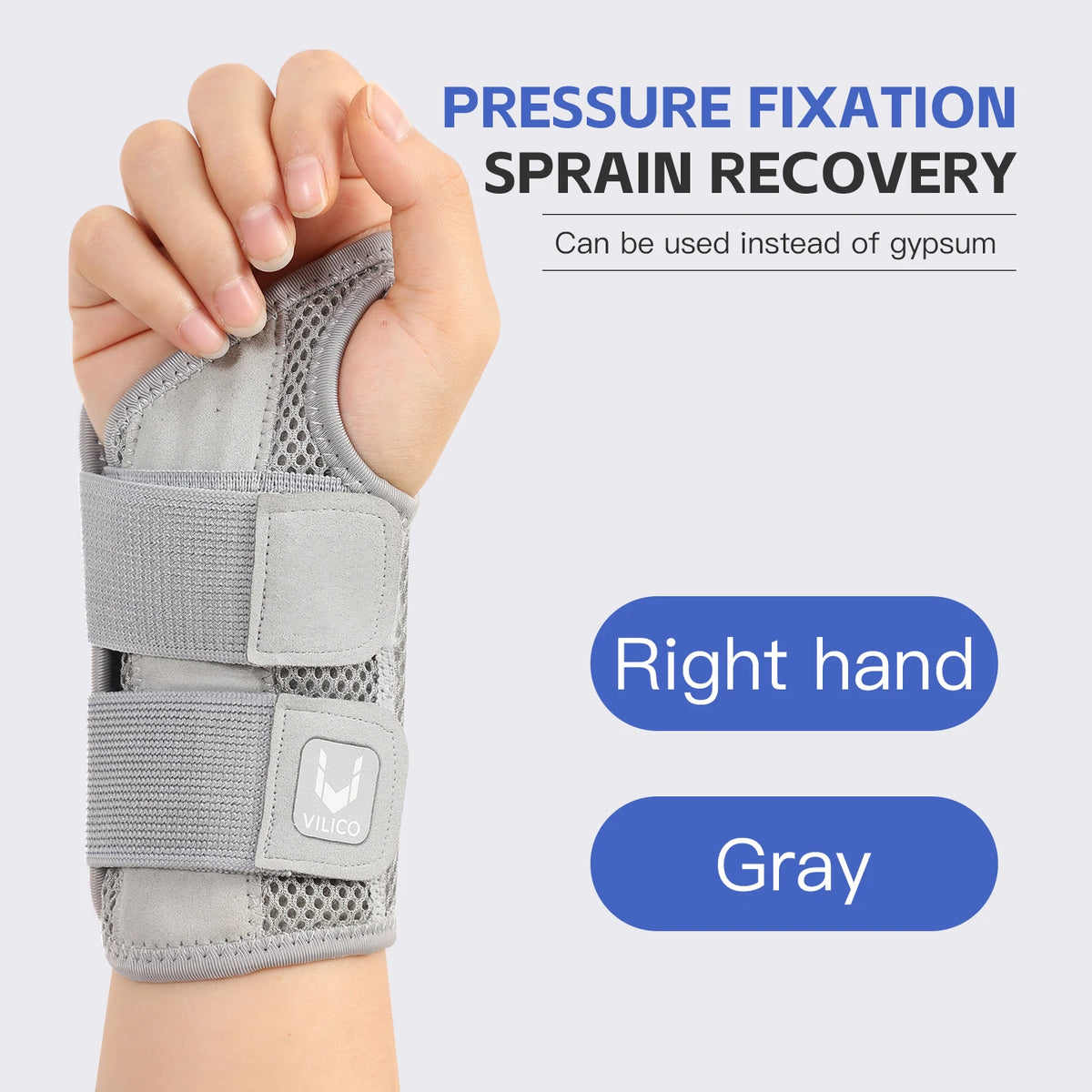 Wrist Brace with Adjustable Straps for Everyday Hand Support