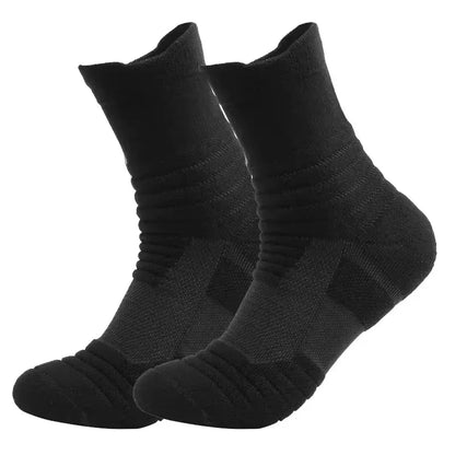 Men's Crew Socks – Breathable Cotton Blend Sports Socks, 5/10 Pairs