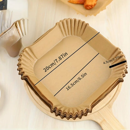 Air Fryer Paper Liners Disposable Non Stick Parchment Baking Sheets