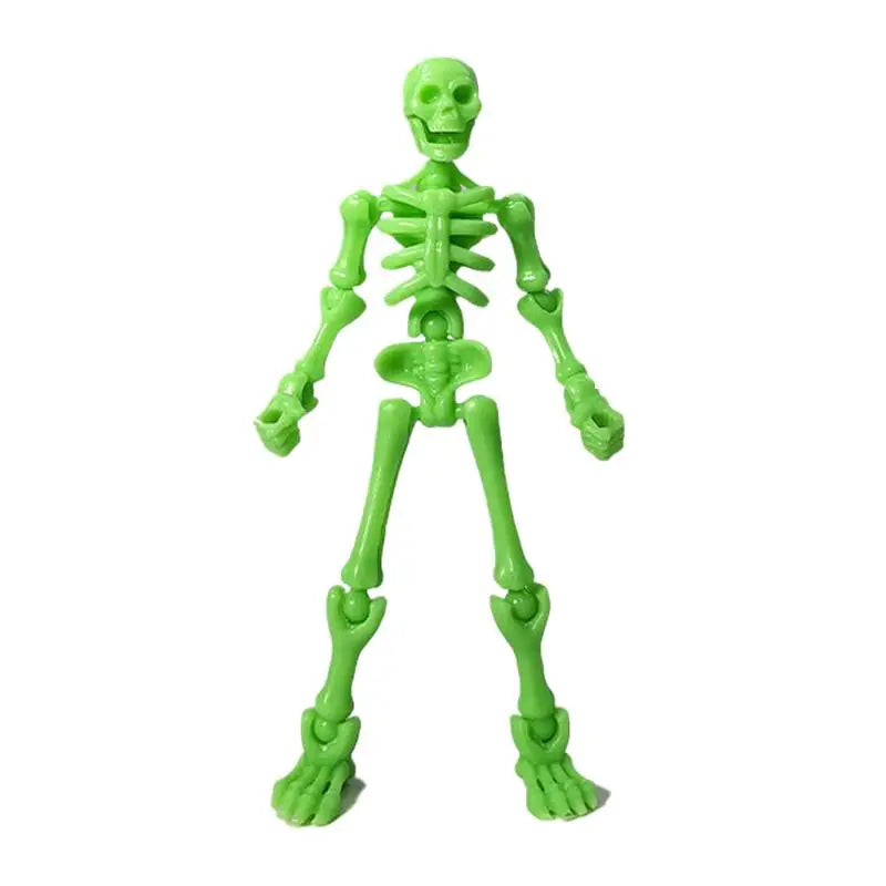 DIY Skeleton Figurines Plastic Posable Mini Skeletons with Movable Joints DIY Craft Halloween Party Haunted House Decor