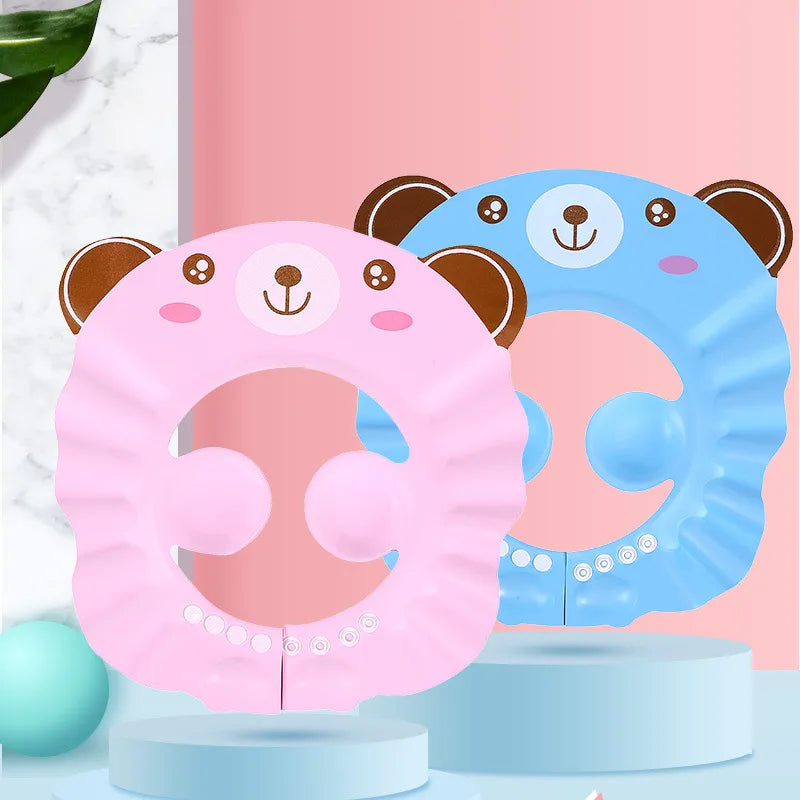 Baby Shower Cap Adjustable Bath Visor for Kids Shampoo Rinse Protection