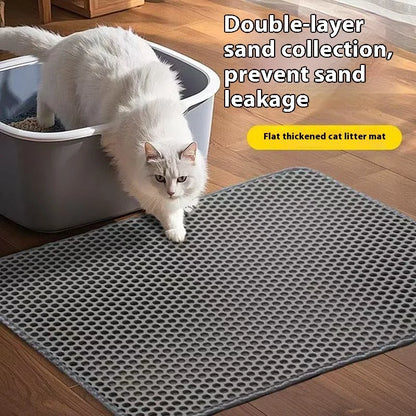 Cat Litter Mat with Double Layer Waterproof Design