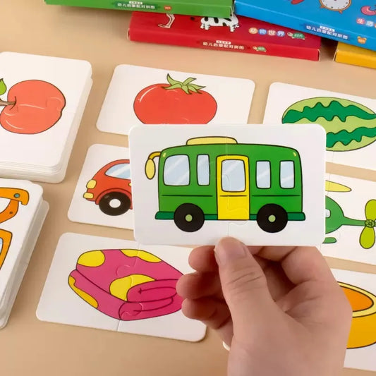 Matching Card Puzzle – 32-Piece Educational Learning Game for Kids