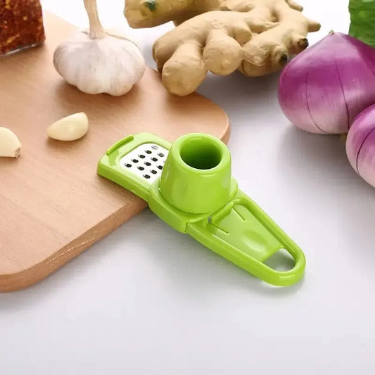 Manual Garlic Press – Mini Garlic Grinder and Mashing Tool