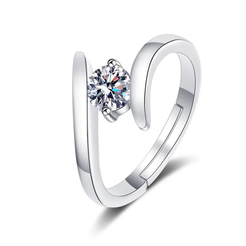 925 Sterling Silver Ring with Zircon for Women