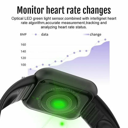 Fitness Smart Watch with Step Tracking and Bluetooth Connectivity