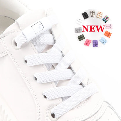 No Tie Shoe Laces with Press Lock for Kids and Adults
