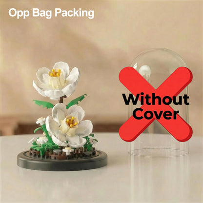 Eternal Flower Bouquet Bonsai Potted Plant Micro Building Blocks Model Home Decoration Puzzle Toys Kids Birthday Christmas Gifts