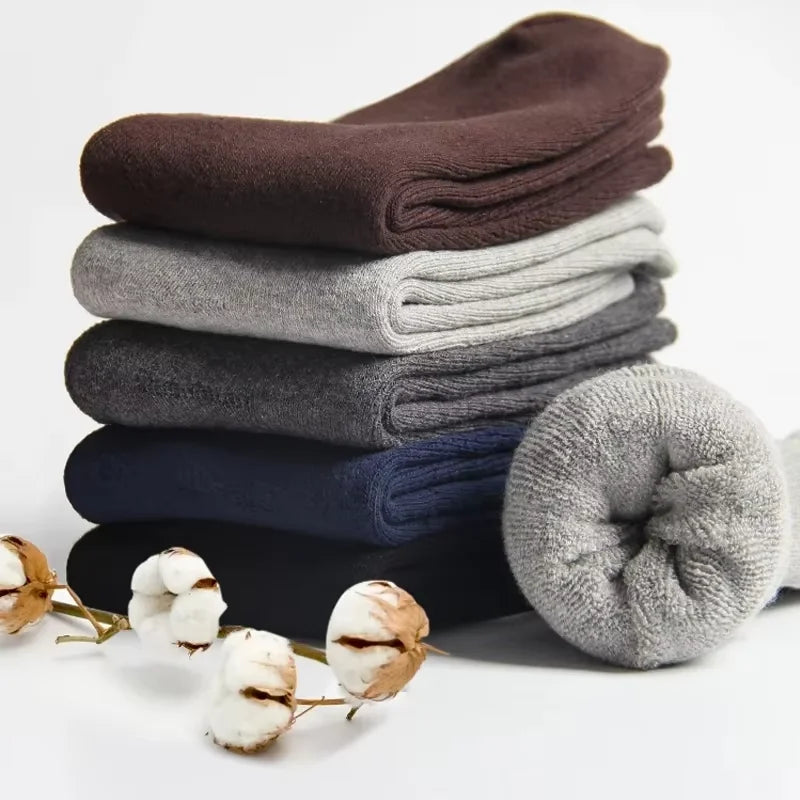 Men's Crew Socks – Breathable Cotton Blend Sports Socks, 5/10 Pairs