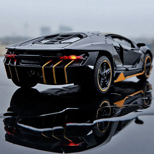 Die Cast Model Car 1:32 Alloy Pull Back Toy with LED Lights