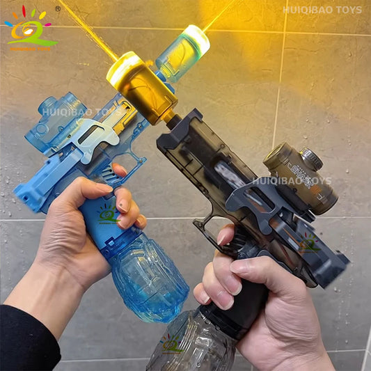 Electric Automatic Water Gun with LED Lights and Recoil