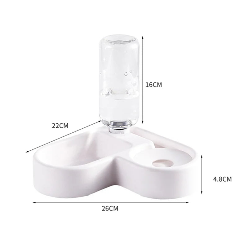 Dog Food and Water Bowl – Dual Feeding and Drinking Pet Bowl
