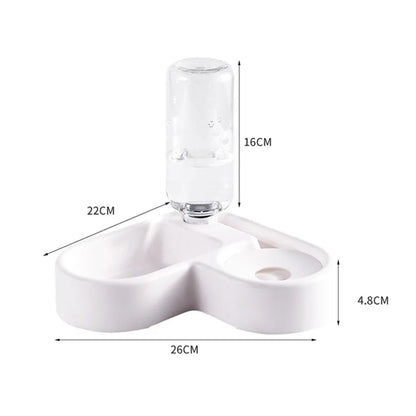 Dog Food and Water Bowl – Dual Feeding and Drinking Pet Bowl