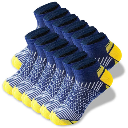Men's Low Cut Socks – Comfortable Casual Socks, 6 or 12 Pairs