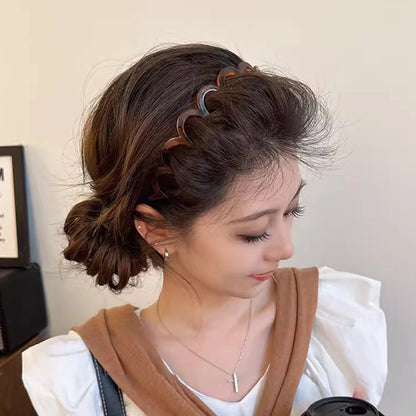 U Shape Headband Non Slip Teeth Hair Hoop for Fluffy Hair Volume