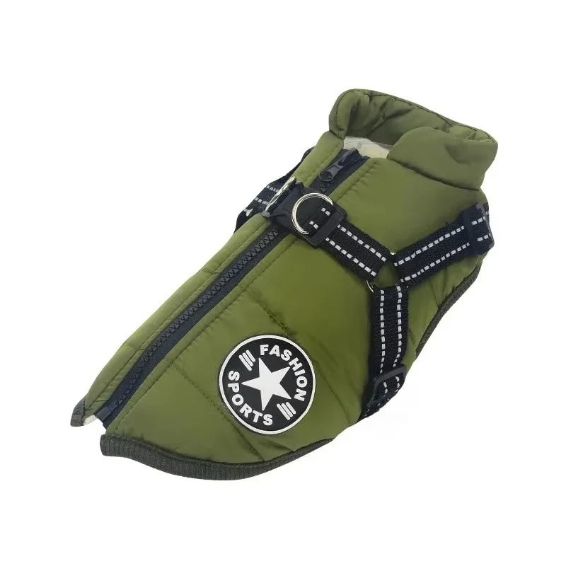 Waterproof Dog Jacket – Warm Winter Coat for Large and Small Dogs