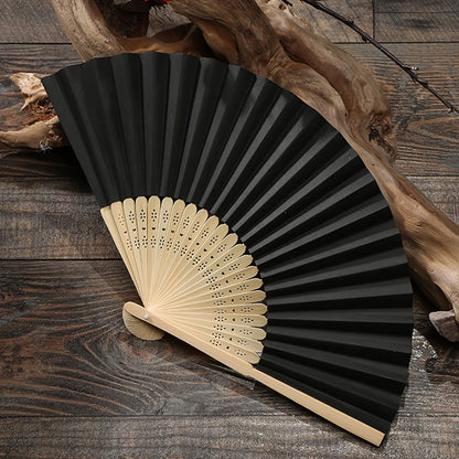 Hand Folding Fan – Colorful Bamboo Accessory for Weddings & Parties