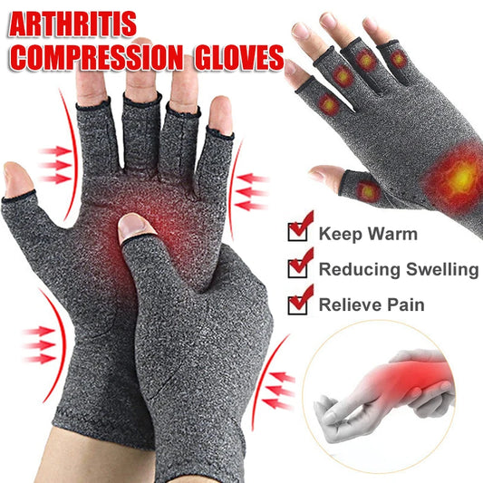 Fingerless Compression Gloves for Hand Support and Sports