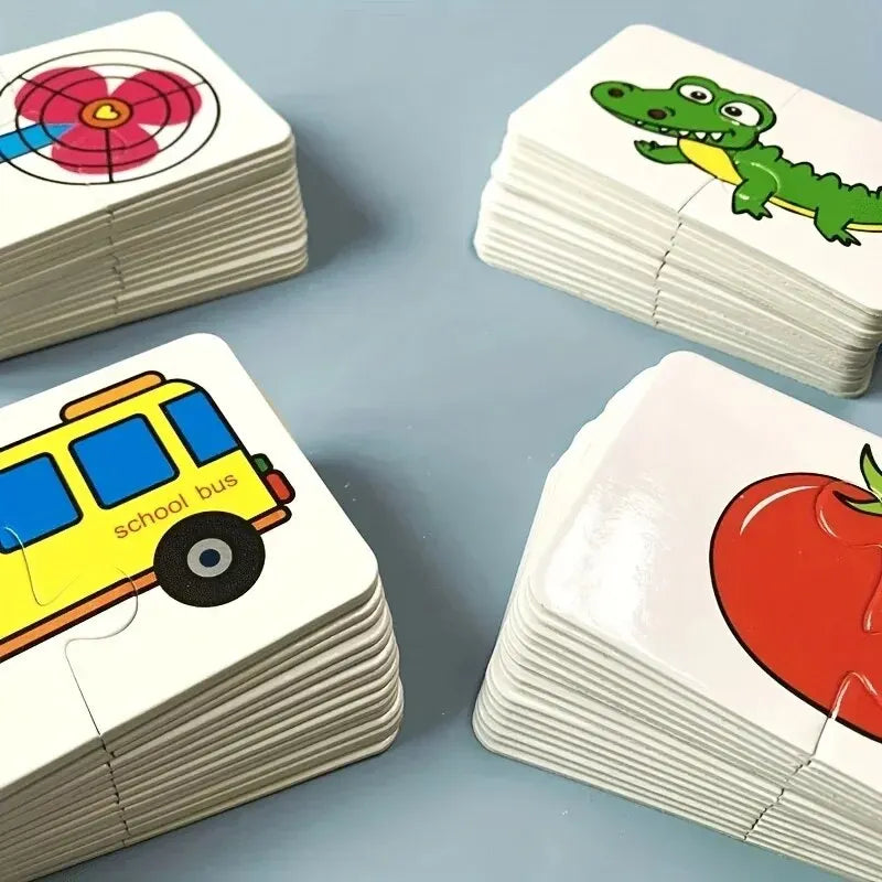 Card Matching Puzzle – 32 Pcs Animal Early Learning Game