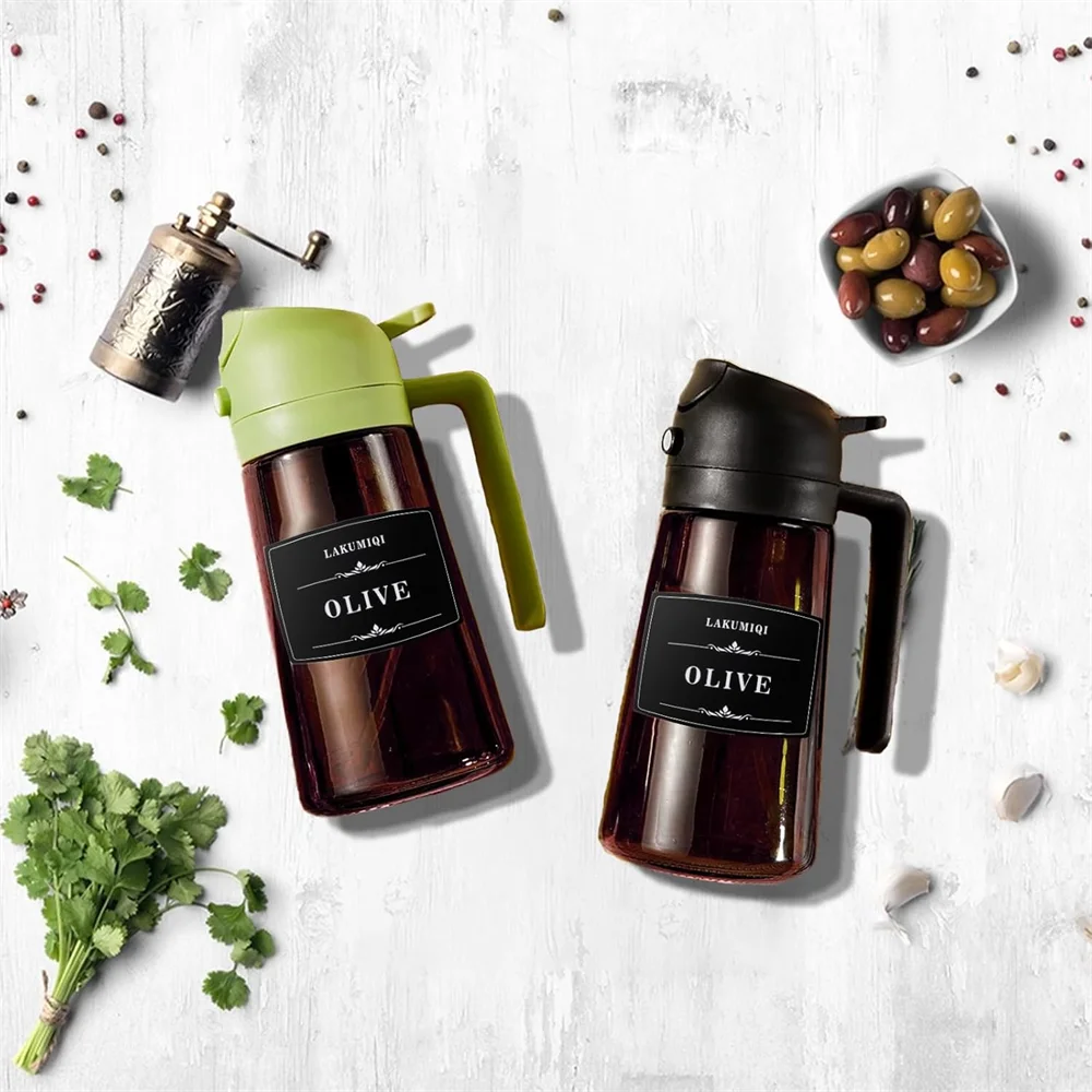 2-in-1 Olive Oil Sprayer and Dispenser Bottle for Cooking
