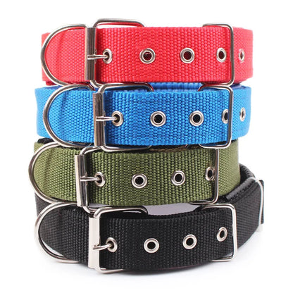 Nylon Dog Collar – Solid Breakaway Collar for Dogs