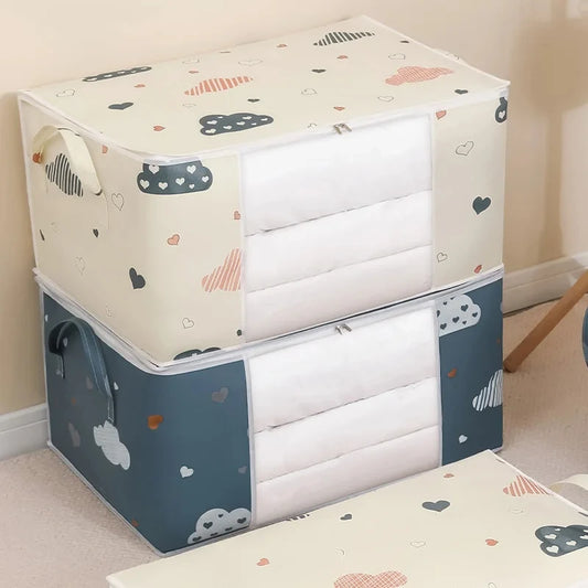 Quilt Storage Bag – Large Clothes Organizer for Home Storage