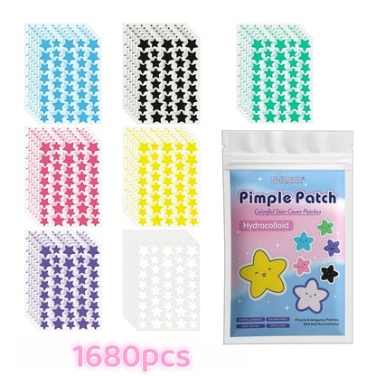Star Pimple Patches – Colorful Hydrocolloid Acne Spot Patches