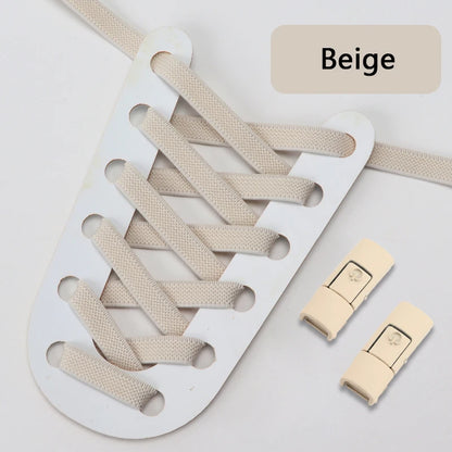 No Tie Shoe Laces with Press Lock for Kids and Adults