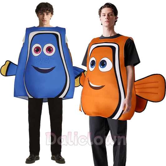 Clownfish Costume for Adults – Funny Cosplay Halloween Party Outfit
