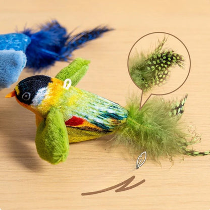 Interactive Bird Cat Toy – Hanging Cat Teaser with Catnip