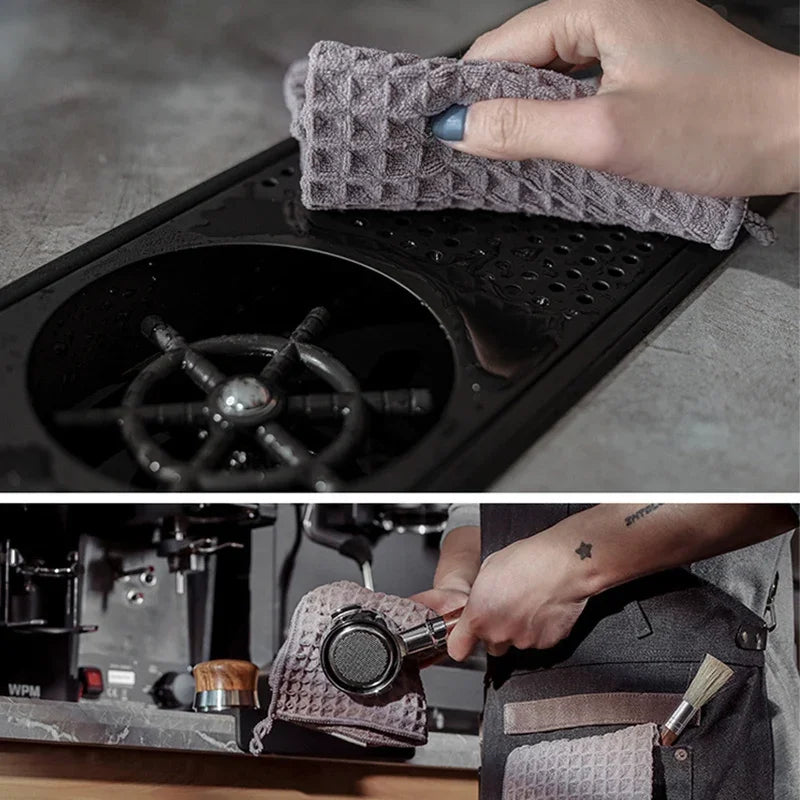 Coffee Machine Cleaning Cloth – Absorbent Microfiber Barista Towel