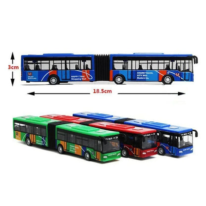 Die Cast City Bus 1:64 Alloy Pull Back Model Toy
