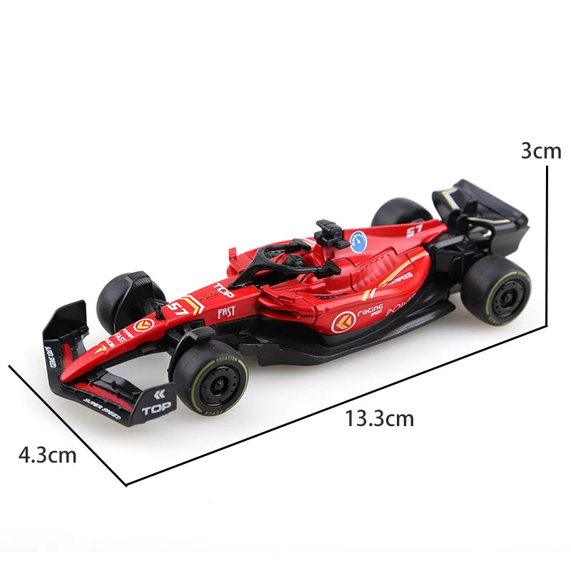 (Bagged) 1.43 Alloy Model Racing Car Toy, Exquisite Formula Alloy Pullback Racing Car, Children's Toy, Best Birthday Gift.