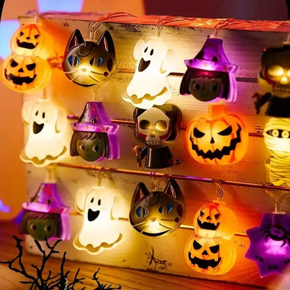 Halloween LED String Lights Battery Operated Holiday Decor