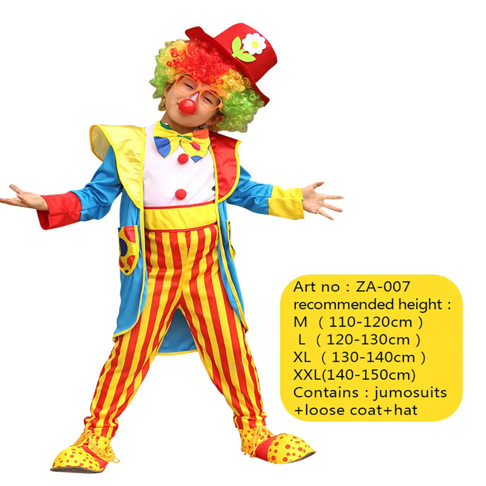 Kids Joker Costume Jumpsuit for Halloween & Carnival