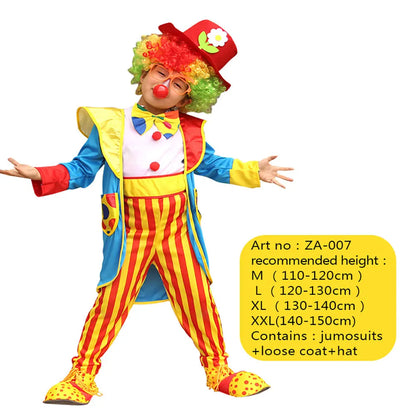 Kids Joker Costume Jumpsuit for Halloween & Carnival