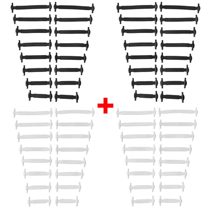 No Tie Shoelaces Silicone Elastic Laces for Easy Slip-On Shoes