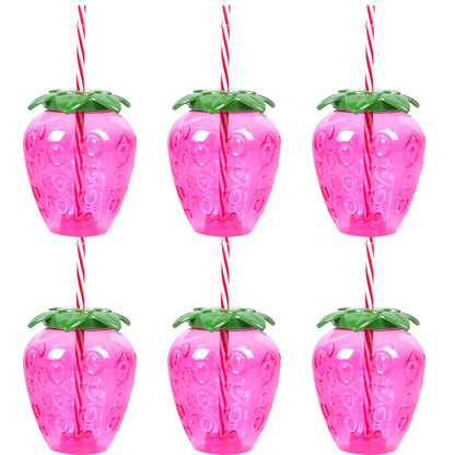 Tropical Drink Cups – Pineapple, Coconut & Strawberry Party Set