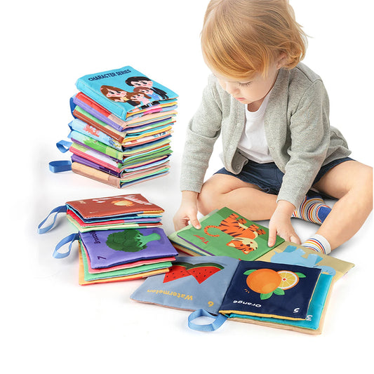 Baby Sensory Book – Soft Touch & Feel High Contrast Learning Toy