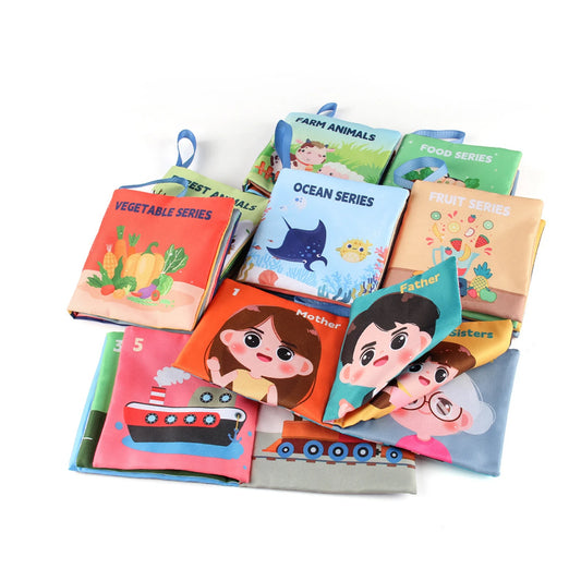 Baby Sensory Book – Soft Touch & Feel High Contrast Learning Toy