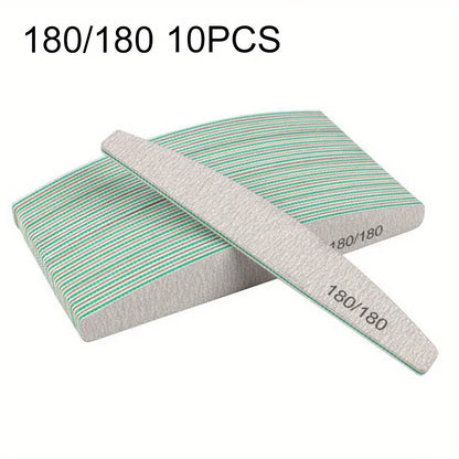 Professional Nail File – Half Moon Sanding File, 80–240 Grit