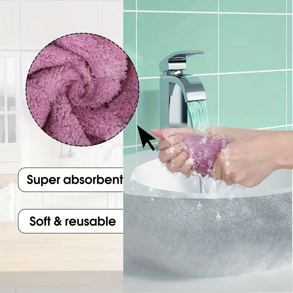 Microfiber Dish Cloths – 10 Pack Multipurpose Kitchen Cleaning Rag